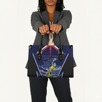 Personalized Cape Verde Blue Sharks Leather Bag African Pride Dynamic Stadium Soccer Graphic Art