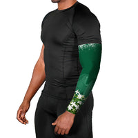 Saudi Arabia National Day Arm Sleeves White Jasmine Arabic Calligraphy Cultural Pride