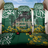 Saudi Arabia National Day Back Car Seat Cover Falcon Skyline Arabic Calligraphy Cultural Pride