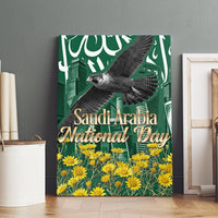 Saudi Arabia National Day Canvas Wall Art Falcon Skyline Arabic Calligraphy Cultural Pride
