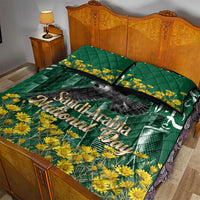 Saudi Arabia National Day Quilt Bed Set Falcon Skyline Arabic Calligraphy Cultural Pride
