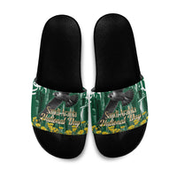 Saudi Arabia National Day Slide Sandals Falcon Skyline Arabic Calligraphy Cultural Pride