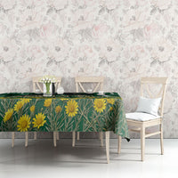 Saudi Arabia National Day Tablecloth Falcon Skyline Arabic Calligraphy Cultural Pride