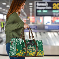 Saudi Arabia National Day Travel Bag Falcon Skyline Arabic Calligraphy Cultural Pride