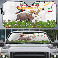 Guinea-Bissau Independence Day Auto Sun Shade African Wildlife Cashew Harvest Cultural Pride