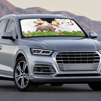 Guinea-Bissau Independence Day Auto Sun Shade African Wildlife Cashew Harvest Cultural Pride