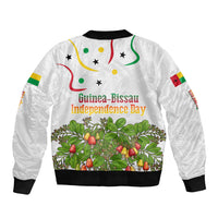 Guinea-Bissau Independence Day Bomber Jacket African Wildlife Cashew Harvest Cultural Pride