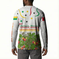 Guinea-Bissau Independence Day Button Sweatshirt African Wildlife Cashew Harvest Cultural Pride