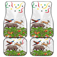 Guinea-Bissau Independence Day Car Mats African Wildlife Cashew Harvest Cultural Pride