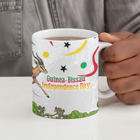 Guinea-Bissau Independence Day Ceramic Mug African Wildlife Cashew Harvest Cultural Pride