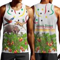 Guinea-Bissau Independence Day Men Tank Top African Wildlife Cashew Harvest Cultural Pride