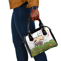 Guinea-Bissau Independence Day Shoulder Handbag African Wildlife Cashew Harvest Cultural Pride