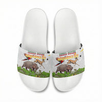 Guinea-Bissau Independence Day Slide Sandals African Wildlife Cashew Harvest Cultural Pride