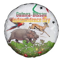 Guinea-Bissau Independence Day Spare Tire Cover African Wildlife Cashew Harvest Cultural Pride