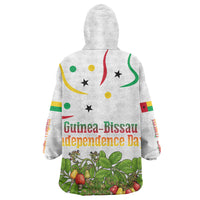 Guinea-Bissau Independence Day Wearable Blanket Hoodie African Wildlife Cashew Harvest Cultural Pride