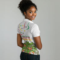 Guinea-Bissau Independence Day Women Polo Shirt African Wildlife Cashew Harvest Cultural Pride