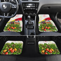 Guinea-Bissau Independence Day Car Mats African Wildlife Cashew Harvest National Flag