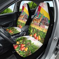 Guinea-Bissau Independence Day Car Seat Cover African Wildlife Cashew Harvest National Flag
