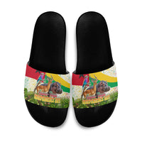 Guinea-Bissau Independence Day Slide Sandals African Wildlife Cashew Harvest National Flag