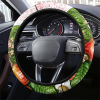 Guinea-Bissau Independence Day Steering Wheel Cover African Wildlife Cashew Harvest National Flag