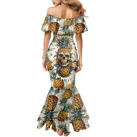 Pineapple Skull Mermaid Dress Summer Paradise - Wonder Print Shop