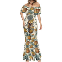 Pineapple Skull Mermaid Dress Summer Paradise - Wonder Print Shop