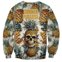 Pineapple Skull Sweatshirt Summer Paradise - Wonder Print Shop