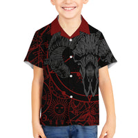Skull Demon Family Matching Mermaid Dress and Hawaiian Shirt We All Have The Devil Inside Us - Wonder Print Shop
