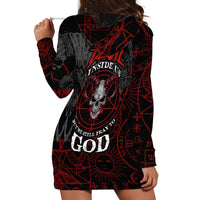 Skull Demon Hoodie Dress We All Have The Devil Inside Us - Wonder Print Shop