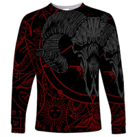 Skull Demon Long Sleeve Shirt We All Have The Devil Inside Us - Wonder Print Shop