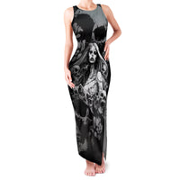 Skeleton Girl Family Matching Tank Maxi Dress and Hawaiian Shirt Yes I'm A Bicth - Not Yours - Wonder Print Shop
