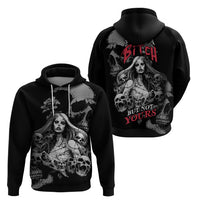 Skeleton Girl Hoodie Yes I'm A Bicth - Not Yours - Wonder Print Shop
