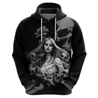 Skeleton Girl Hoodie Yes I'm A Bicth - Not Yours - Wonder Print Shop