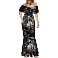 Skeleton Girl Mermaid Dress Yes I'm A Bicth - Not Yours - Wonder Print Shop