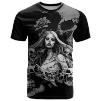 Skeleton Girl T Shirt Yes I'm A Bicth - Not Yours - Wonder Print Shop