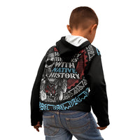 Native American Skull Kid Hoodie American History Begins With Native History - Wonder Print Shop