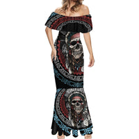 Native American Skull Mermaid Dress American History Begins With Native History - Wonder Print Shop