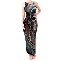 Native American Skull Tank Maxi Dress American History Begins With Native History - Wonder Print Shop