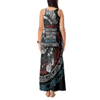 Native American Skull Tank Maxi Dress American History Begins With Native History - Wonder Print Shop