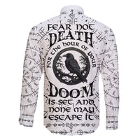Viking Raven Family Matching Mermaid Dress and Hawaiian Shirt Fear Not Death For the Hour Of Your Doom - Wonder Print Shop
