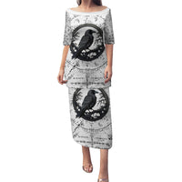 Viking Raven Family Matching Puletasi Dress and Hawaiian Shirt Fear Not Death For the Hour Of Your Doom - Wonder Print Shop