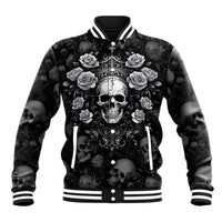 Skull Baseball Jacket I Am Who I Am Your Approval Isn't Needed - Wonder Print Shop