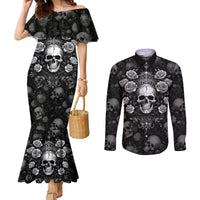 skull-couples-matching-mermaid-dress-and-long-sleeve-button-shirts-i-am-who-i-am-your-approval-isnt-needed