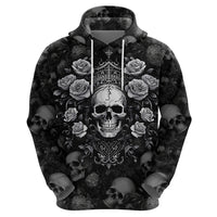 Skull Hoodie I Am Who I Am Your Approval Isn't Needed - Wonder Print Shop