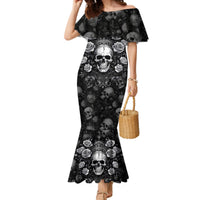 Skull Mermaid Dress I Am Who I Am Your Approval Isn't Needed - Wonder Print Shop