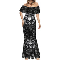 Skull Mermaid Dress I Am Who I Am Your Approval Isn't Needed - Wonder Print Shop