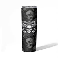 Skull Skinny Tumbler I Am Who I Am Your Approval Isn't Needed - Wonder Print Shop