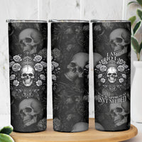 Skull Skinny Tumbler I Am Who I Am Your Approval Isn't Needed - Wonder Print Shop