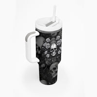 Skull Tumbler With Handle I Am Who I Am Your Approval Isn't Needed - Wonder Print Shop