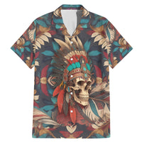 Native American Skull Family Matching Mermaid Dress and Hawaiian Shirt Native Merican Spirit Of Freedom - Wonder Print Shop